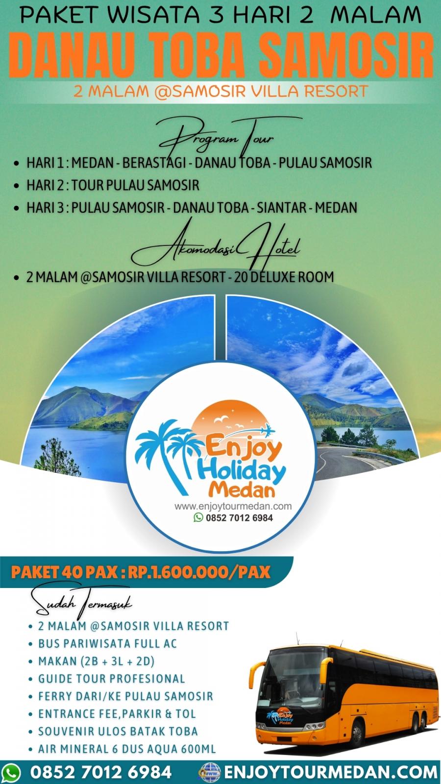 3H2M Tour Murah Danau Toba