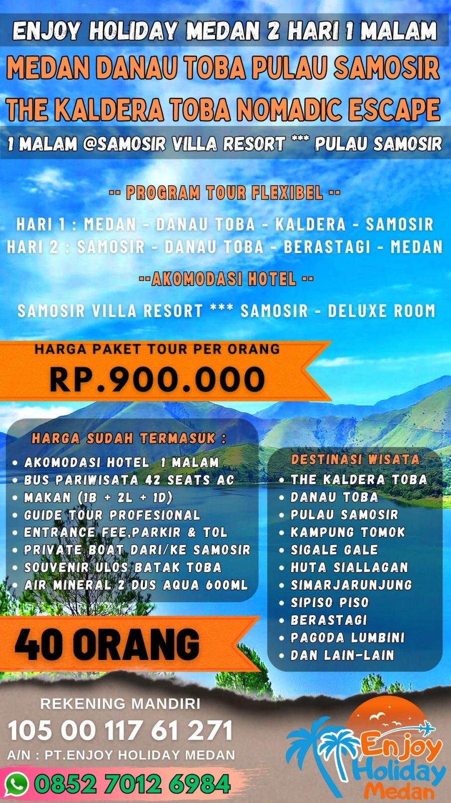 Medan Lake Toba Tour Package