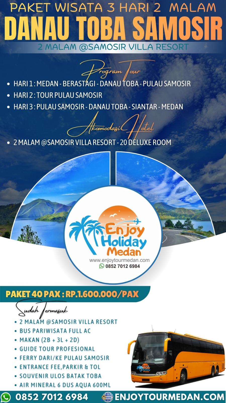 Paket Wisata 3 Hari Danau Toba