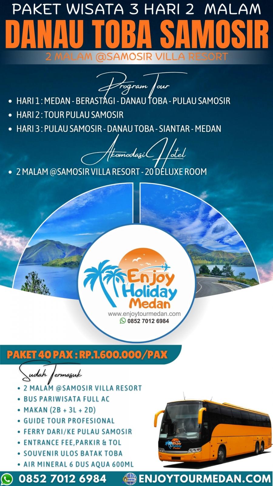 Paket Wisata Danau Toba 3 Hari 2 Malam