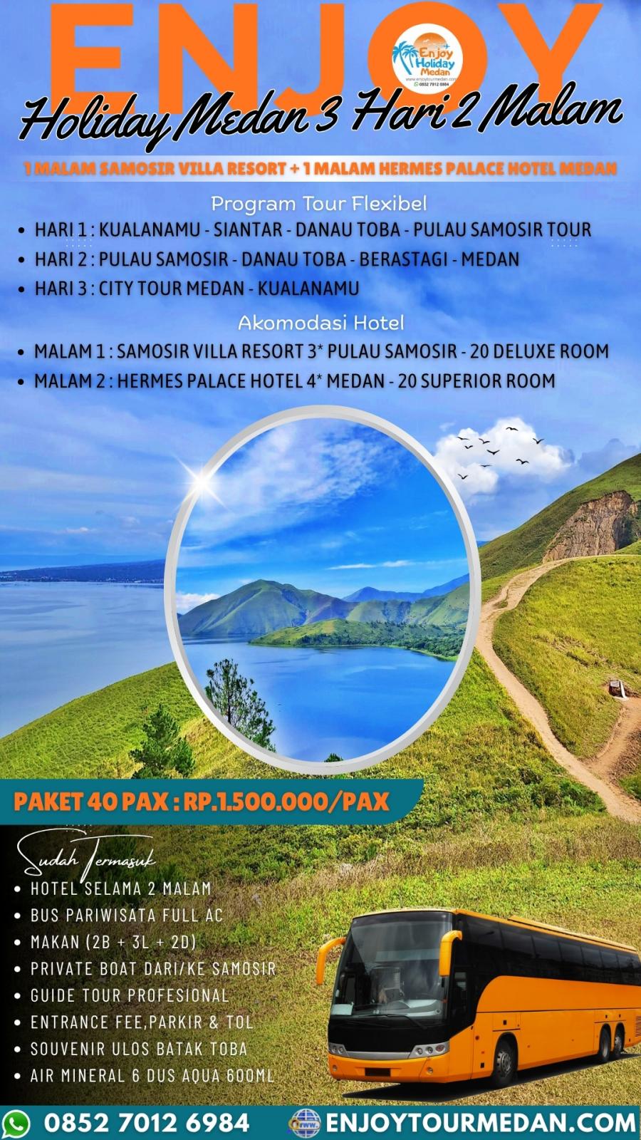 Paket Wisata Danau Toba Muslim 3 Hari 2 Malam
