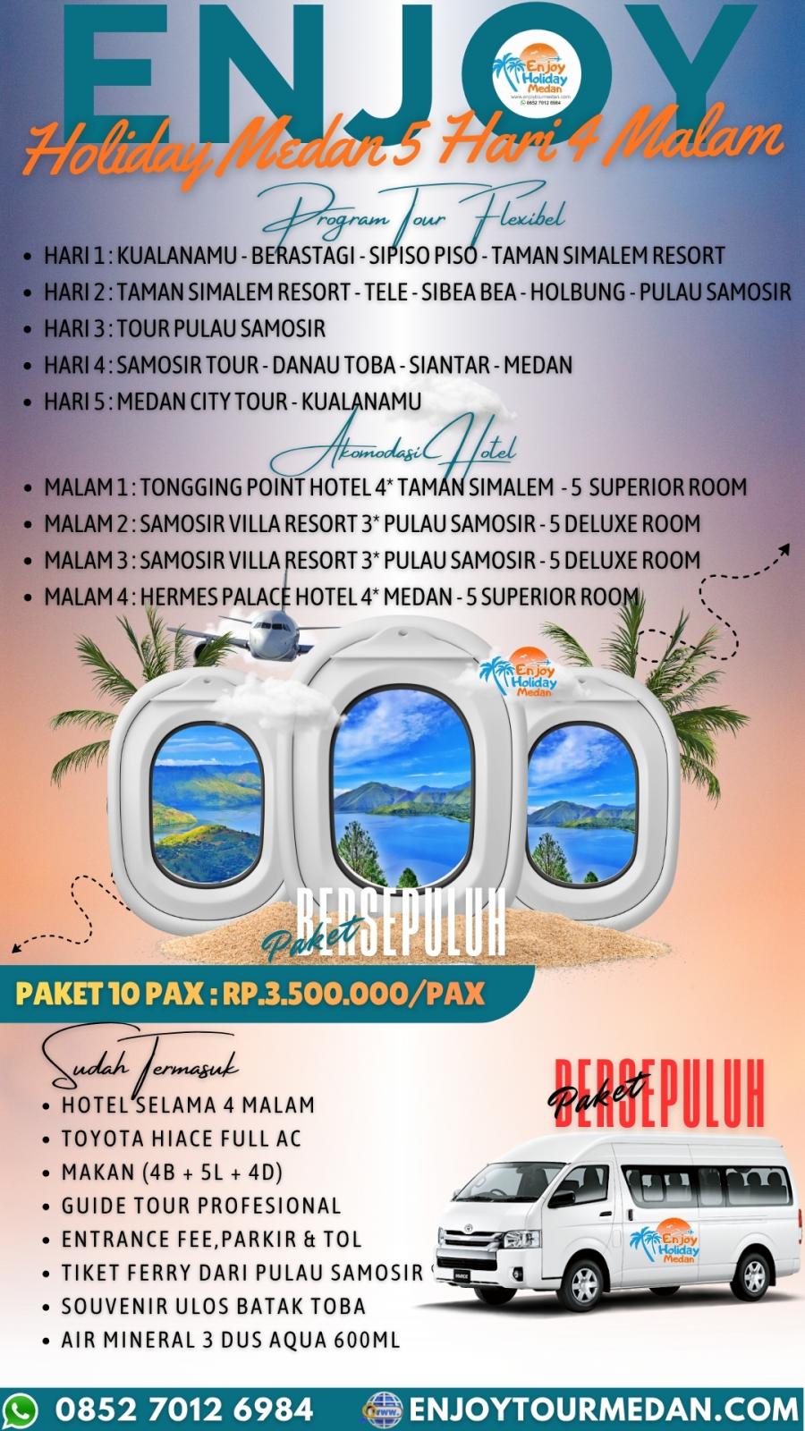 Paket Wisata Medan Danau Toba Unggulan 6D5N