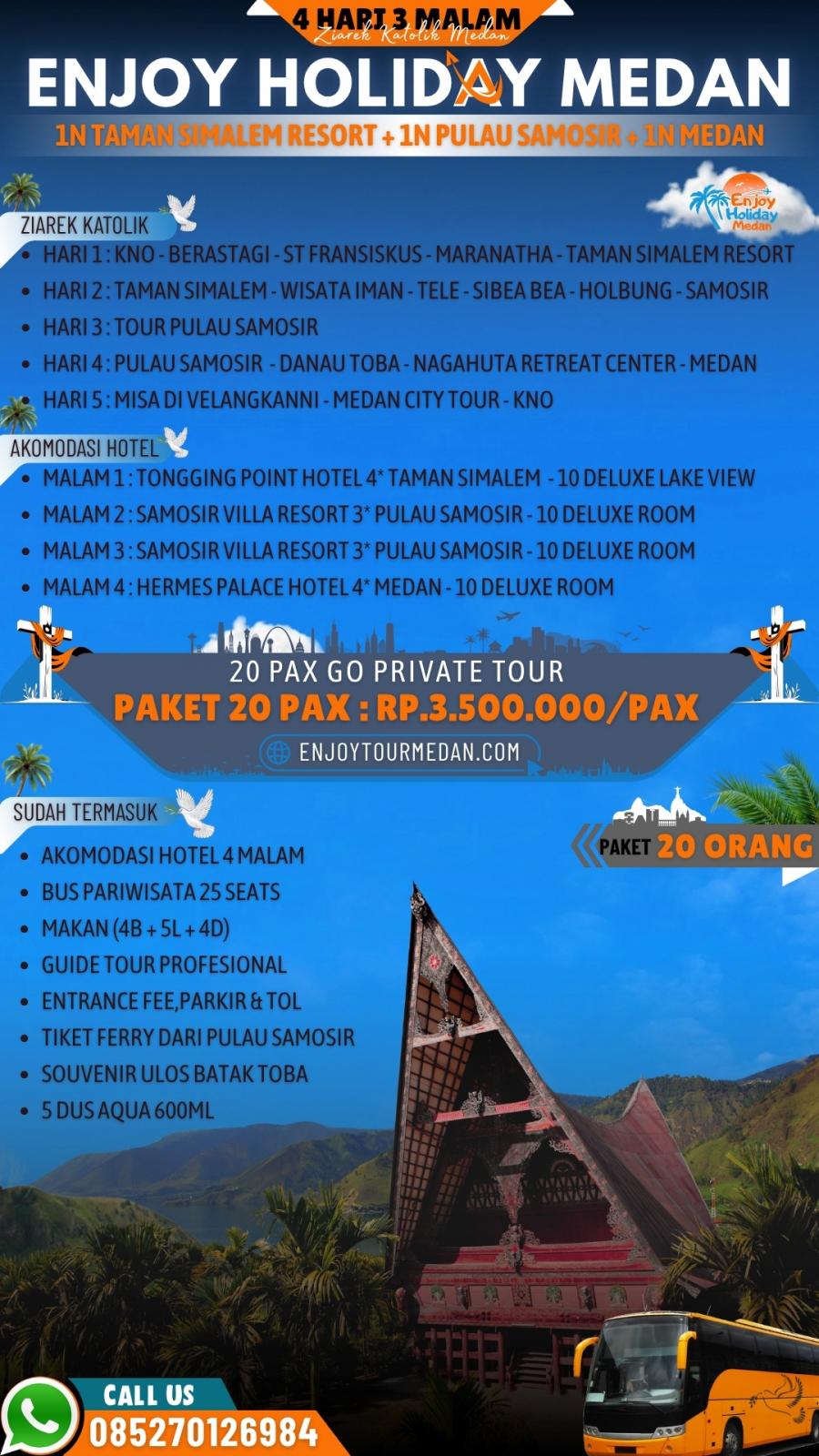 Pilgrimage Tour Medan 5 Hari 4 Malam